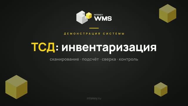 INTEKEY WMS — Инвентаризация на ТСД | Демо, часть 19