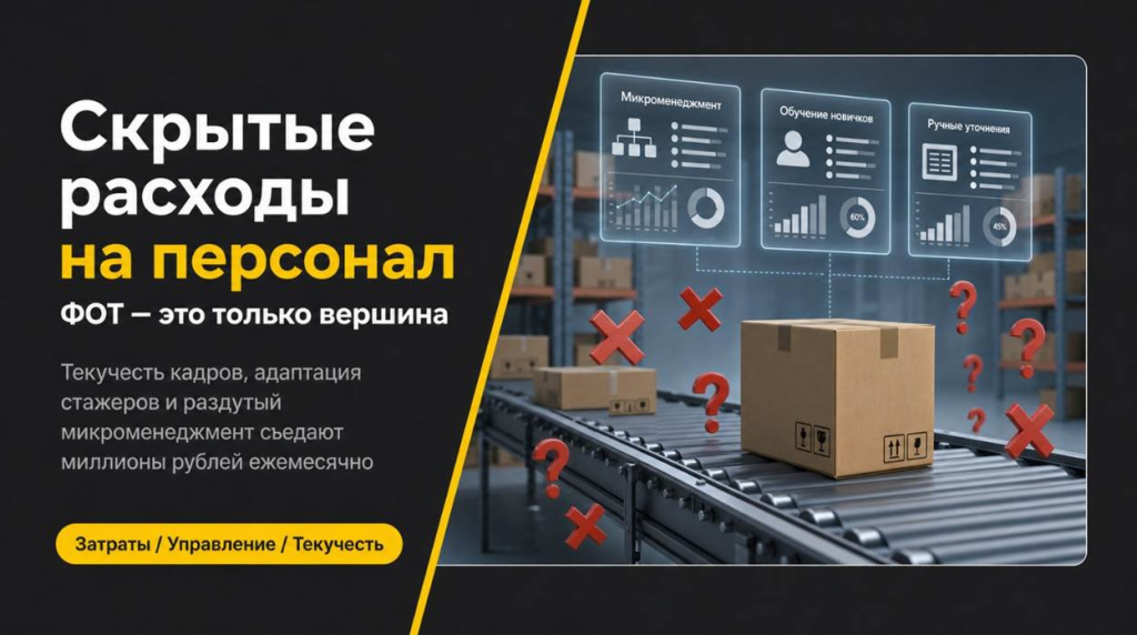 Как WMS сокращает уточнения и ручной контроль на складе: терминал выдаёт задание, ячейку и маршрут
